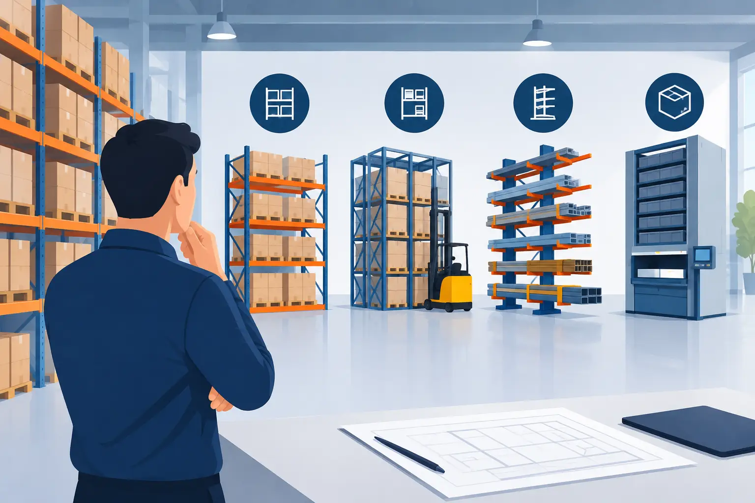 Como escolher sistemas de armazenagem industrial